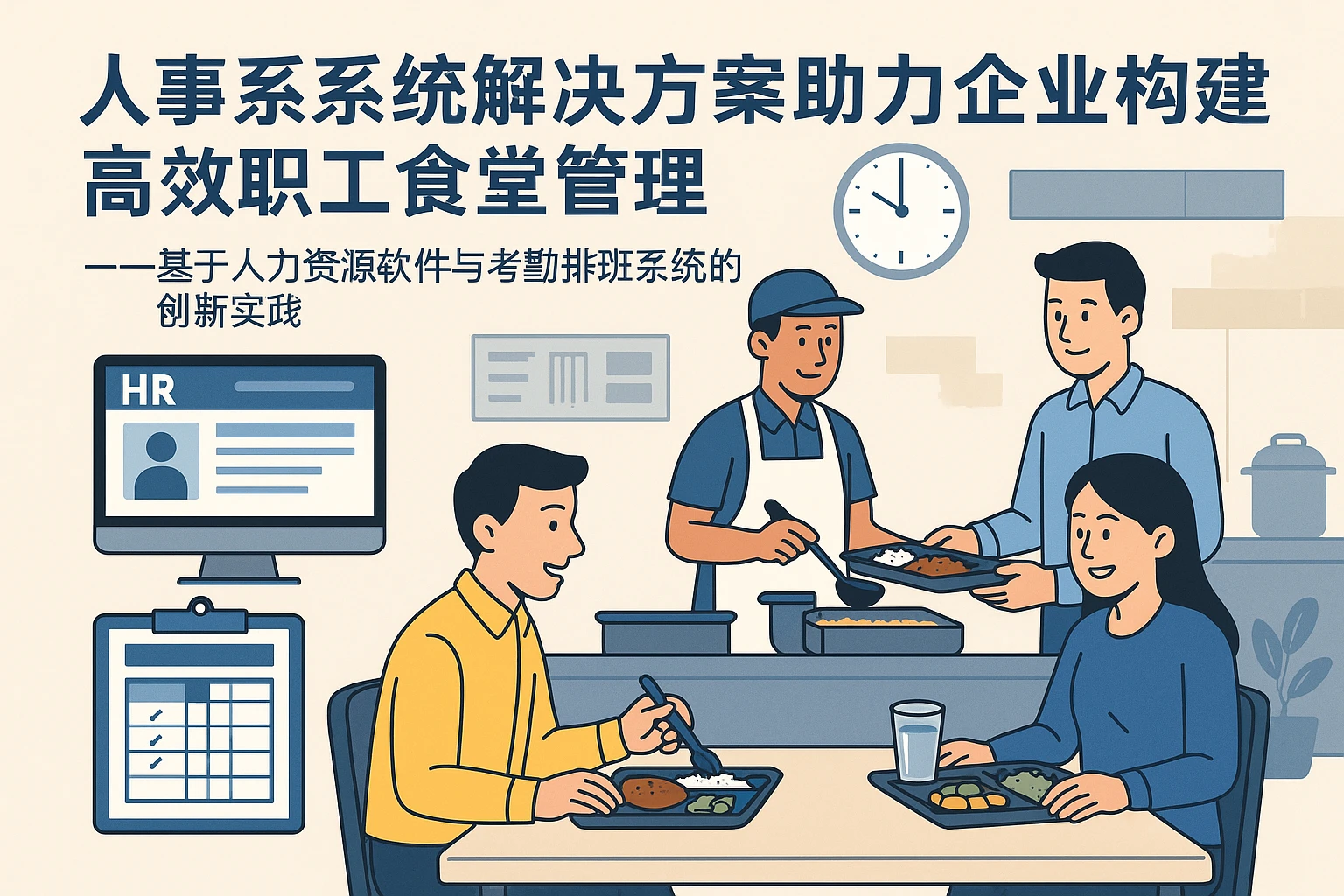 人事系统解决方案助力企业构建高效职工食堂管理——基于人力资源软件与考勤排班系统的创新实践