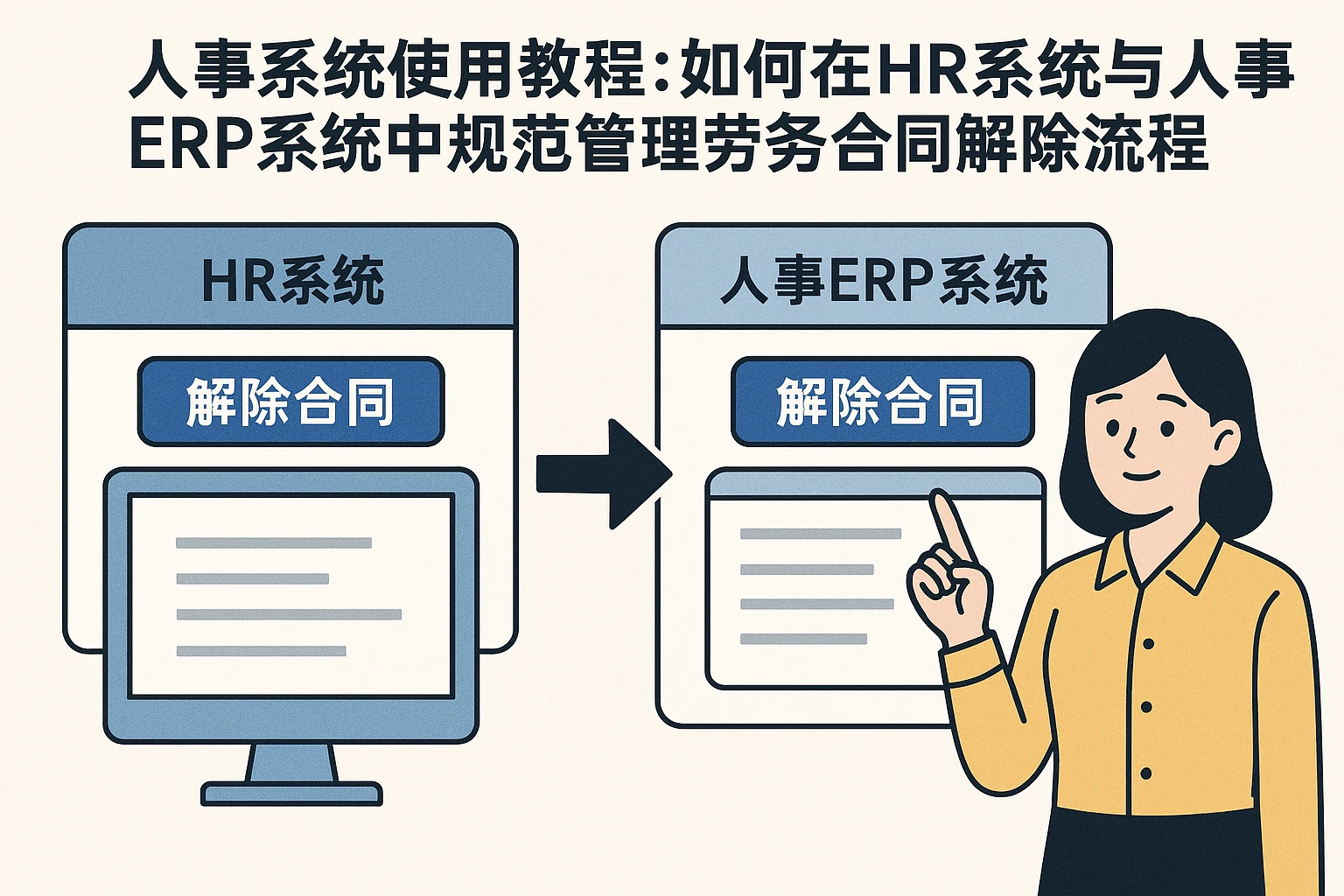 人事系统使用教程：如何在HR系统与人事ERP系统中规范管理劳务合同解除流程