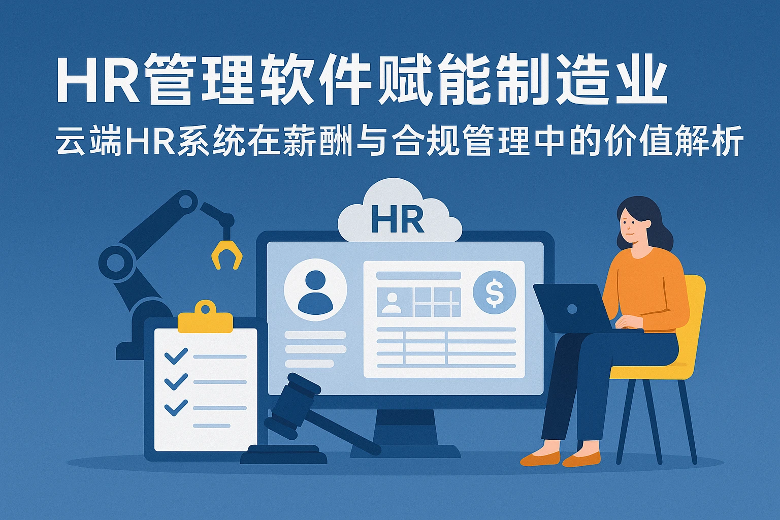 HR管理软件赋能制造业——云端HR系统在薪酬与合规管理中的价值解析