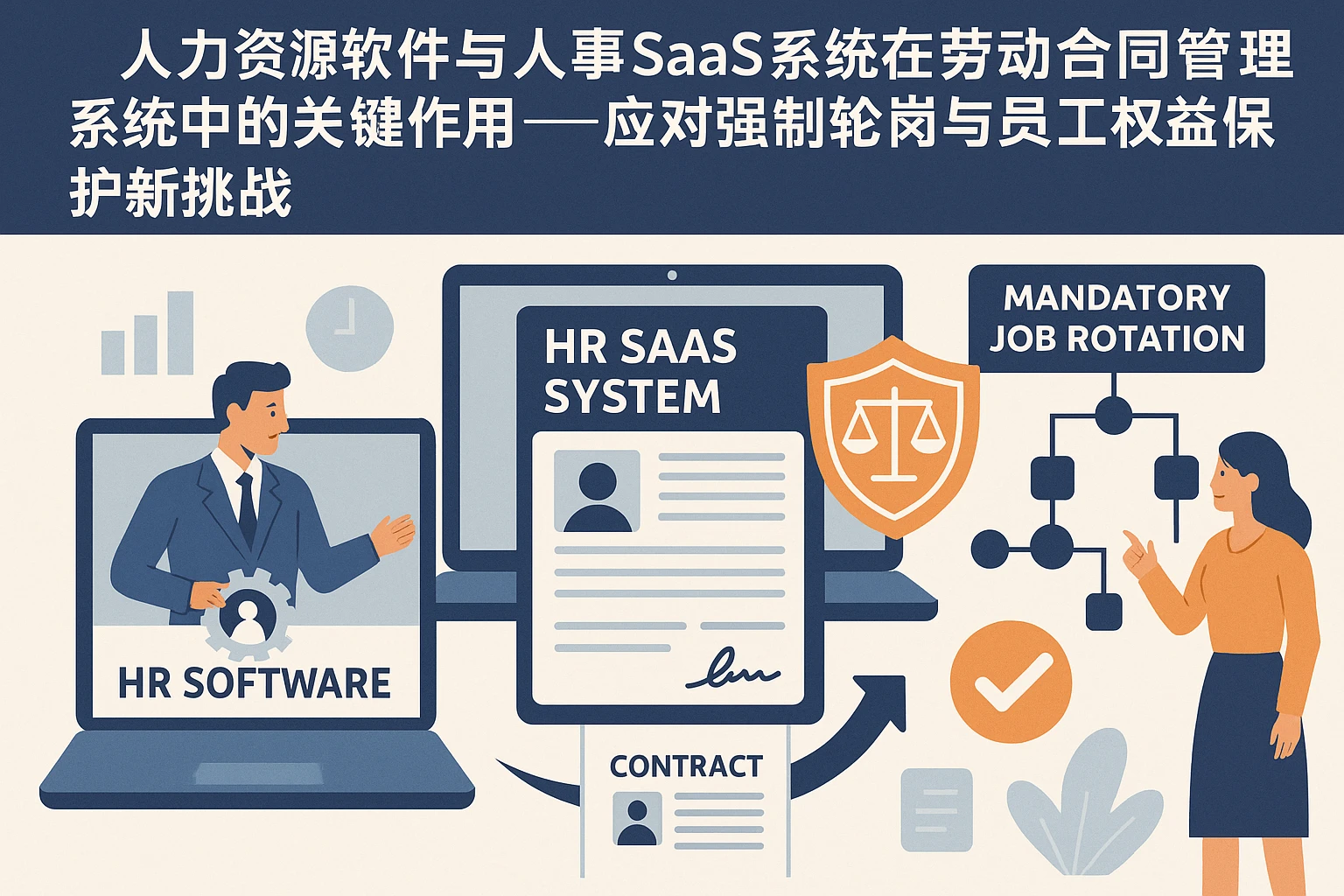 人力资源软件与人事SaaS系统在劳动合同管理系统中的关键作用——应对强制轮岗与员工权益保护的新挑战