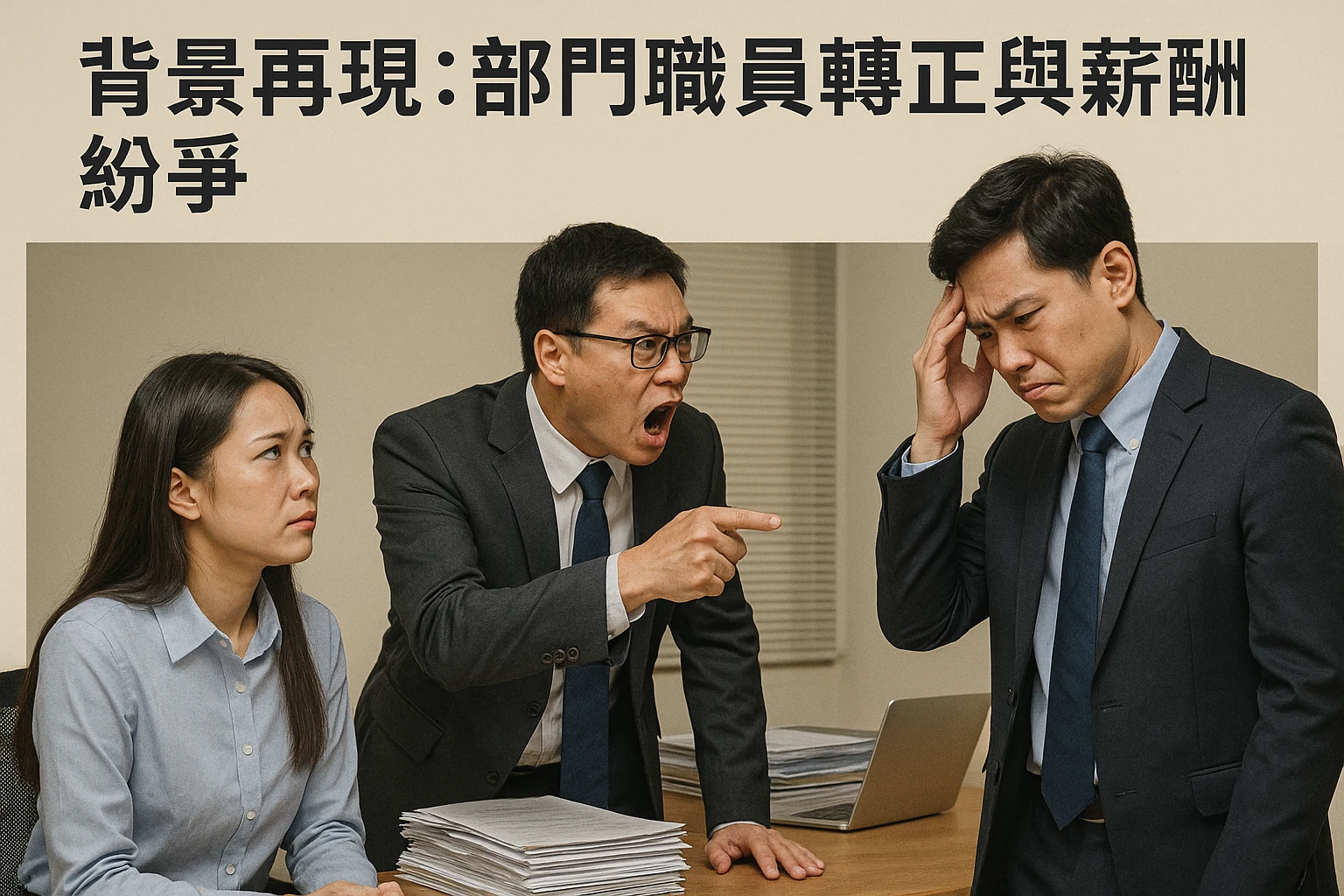 背景再现：部门职员转正与薪酬纷争