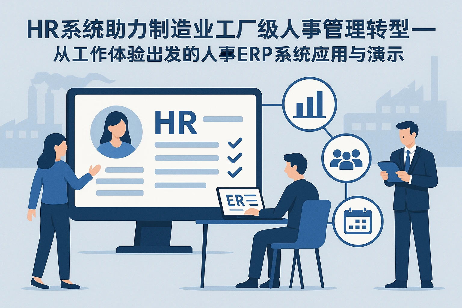 HR系统助力制造业工厂级人事管理转型——从工作体验出发的人事ERP系统应用与演示
