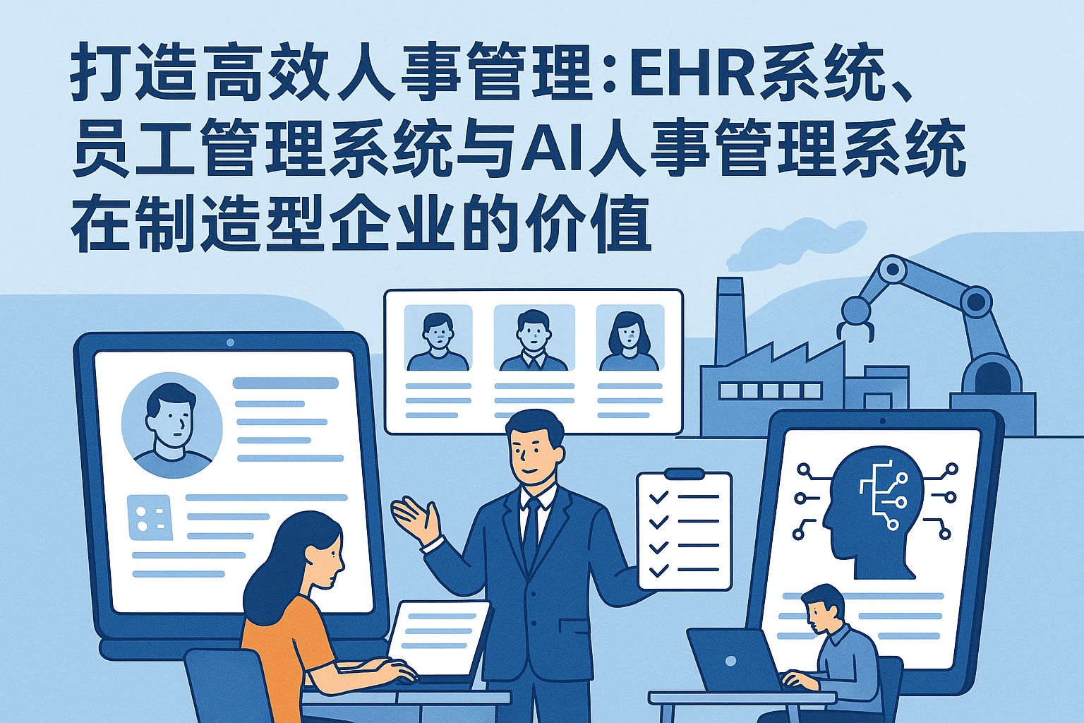 打造高效人事管理：EHR系统、员工管理系统与AI人事管理系统在制造型企业的价值