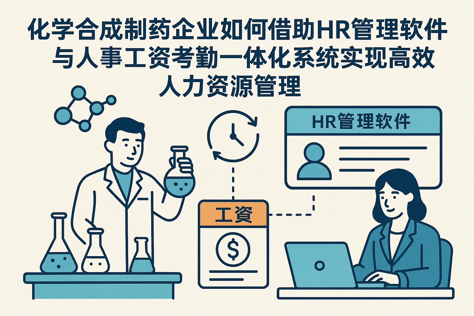 化学合成制药企业如何借助HR管理软件与人事工资考勤一体化系统实现高效人力资源管理
