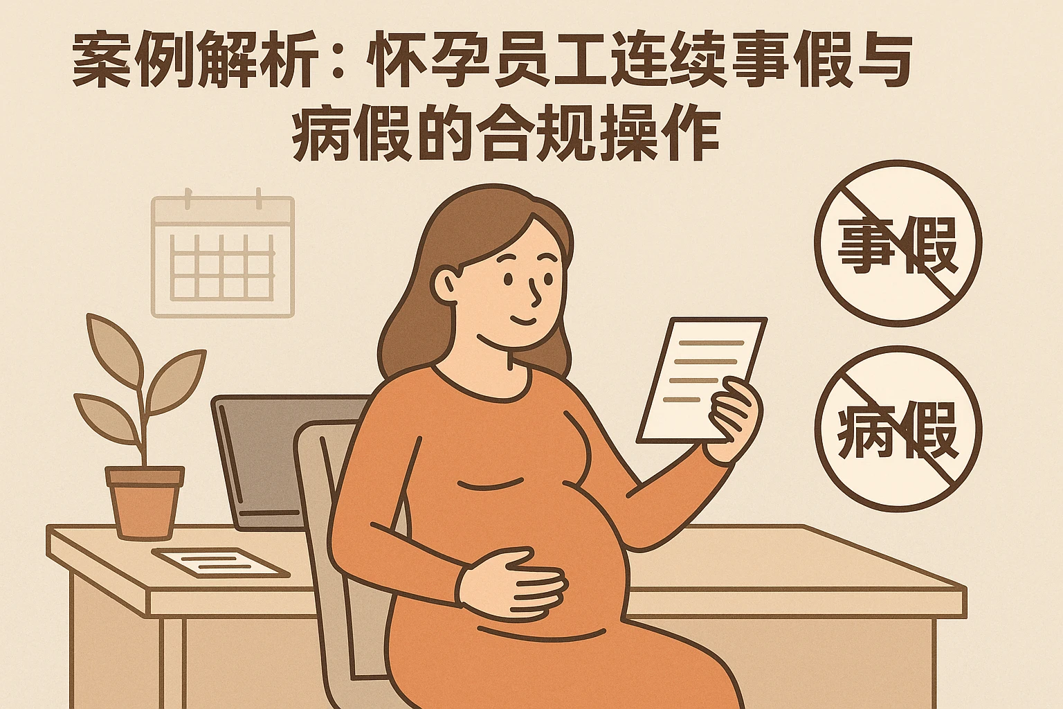 案例解析：怀孕员工连续事假与病假的合规操作