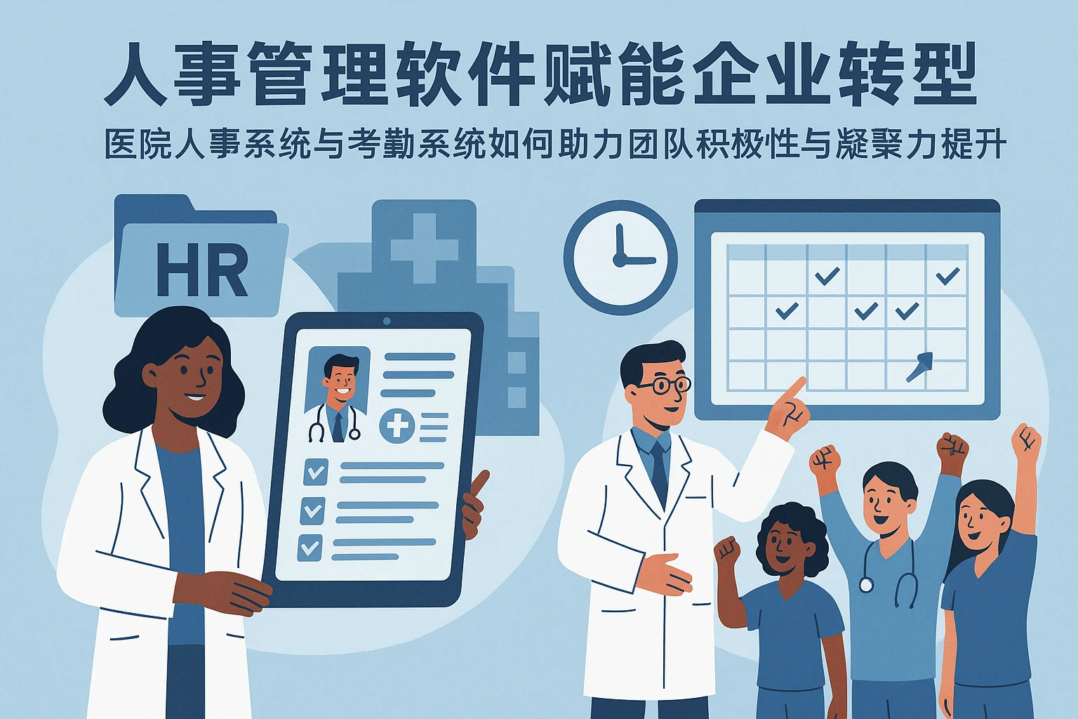 人事管理软件赋能企业转型——医院人事系统与考勤系统如何助力团队积极性与凝聚力提升
