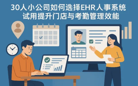 30人小公司如何选择EHR人事系统试用提升门店与考勤管理效能