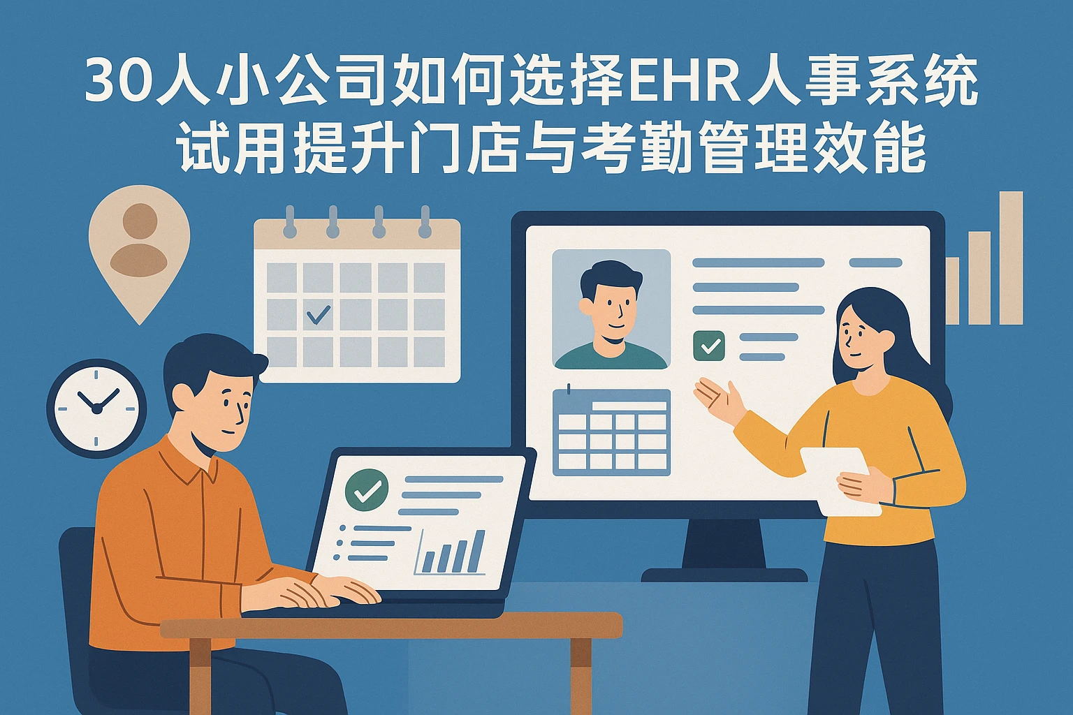 30人小公司如何选择EHR人事系统试用提升门店与考勤管理效能