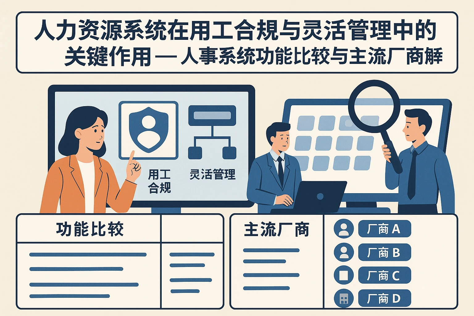 人力资源系统在用工合规与灵活管理中的关键作用——人事系统功能比较与主流厂商解析