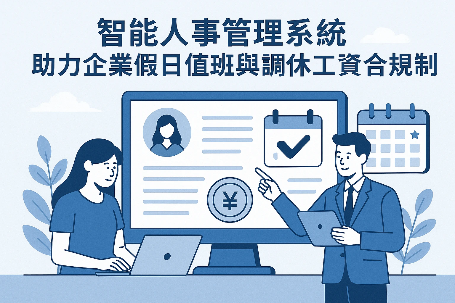 智能人事管理系统助力企业假日值班与调休工资合规管理