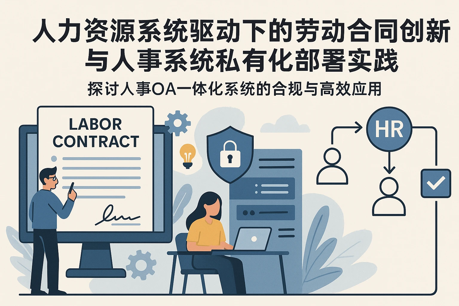 人力资源系统驱动下的劳动合同创新与人事系统私有化部署实践——探讨人事OA一体化系统的合规与高效应用