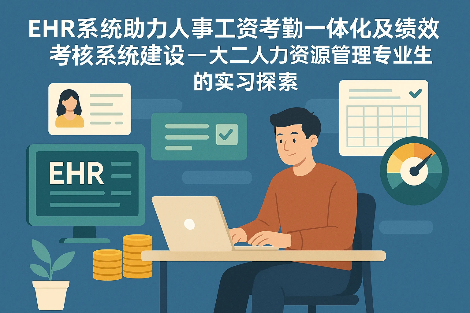 EHR系统助力人事工资考勤一体化及绩效考核系统建设——大二人力资源管理专业生的实习探索