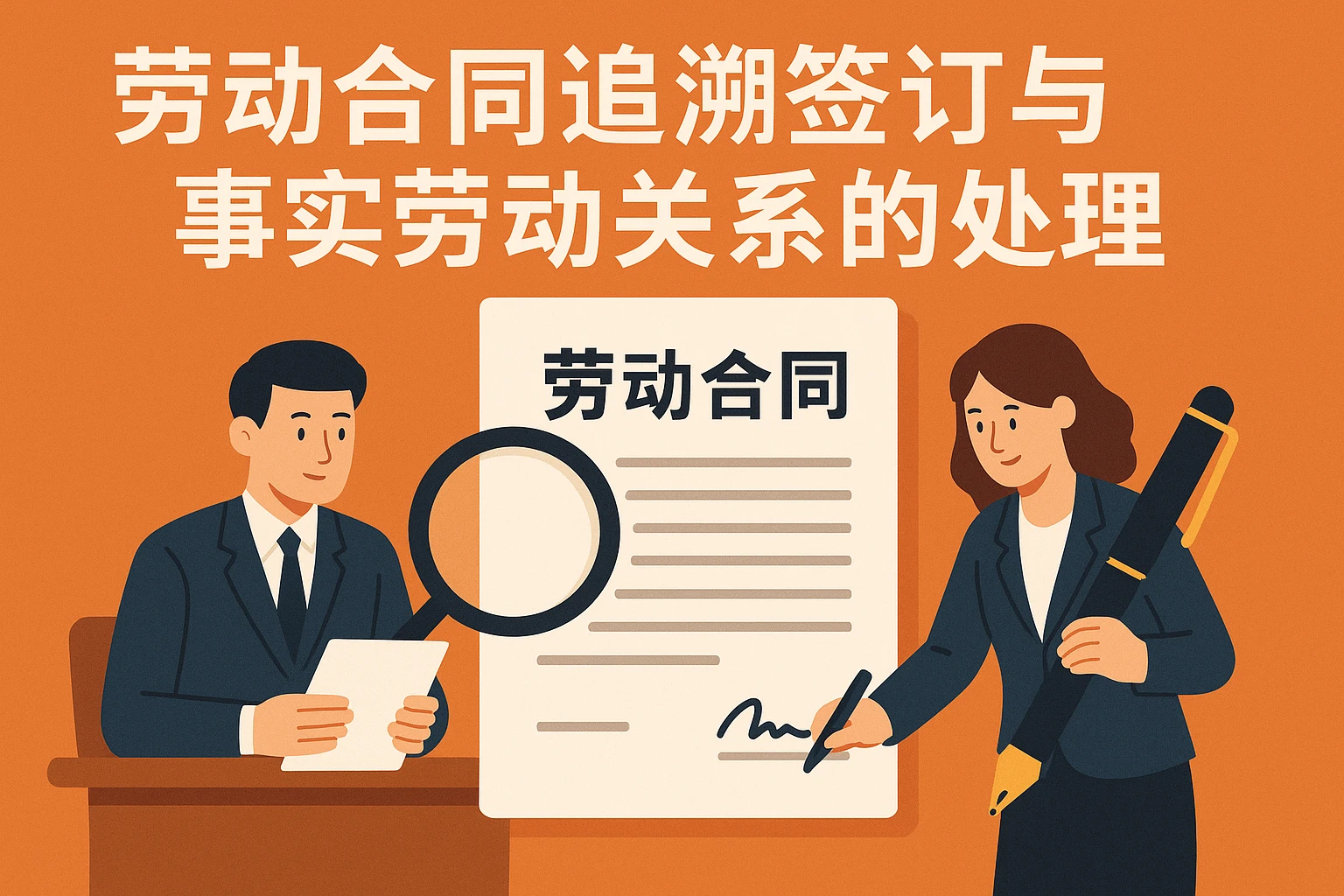劳动合同追溯签订与事实劳动关系的处理