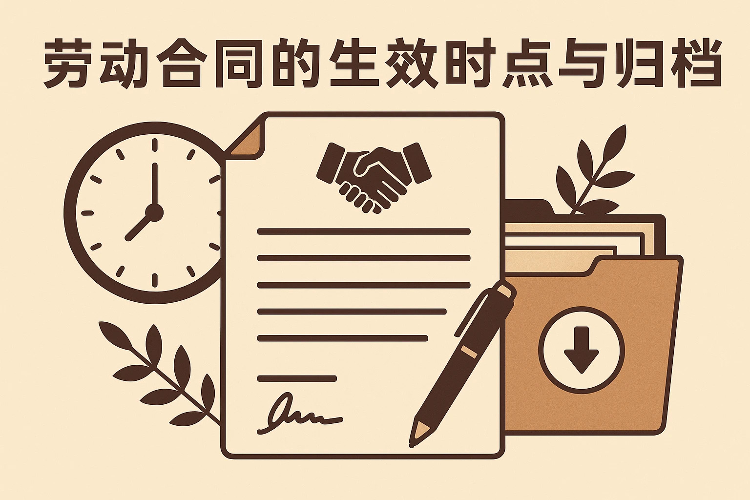 劳动合同的生效时点与归档管理