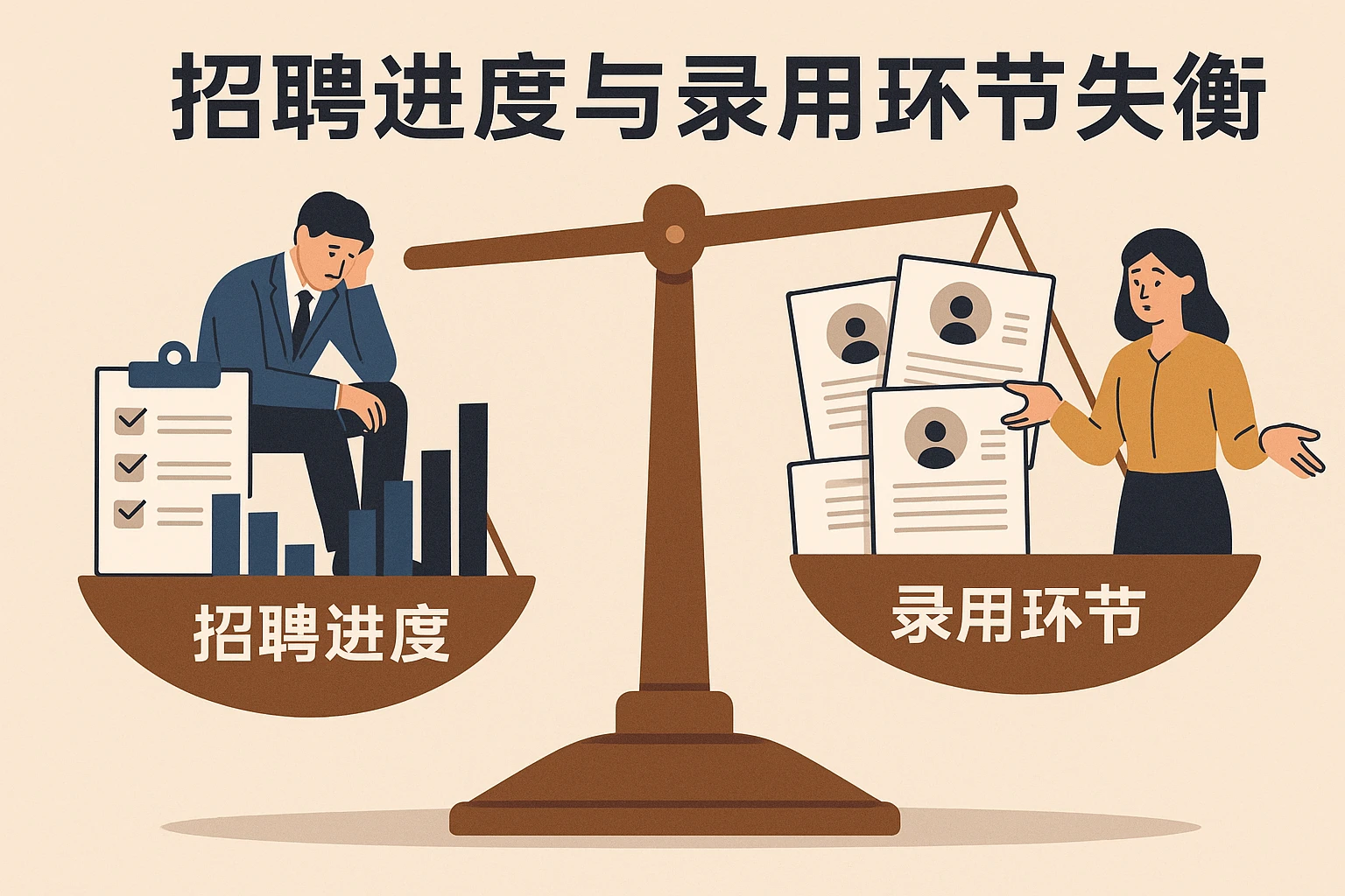 招聘进度与录用环节失衡