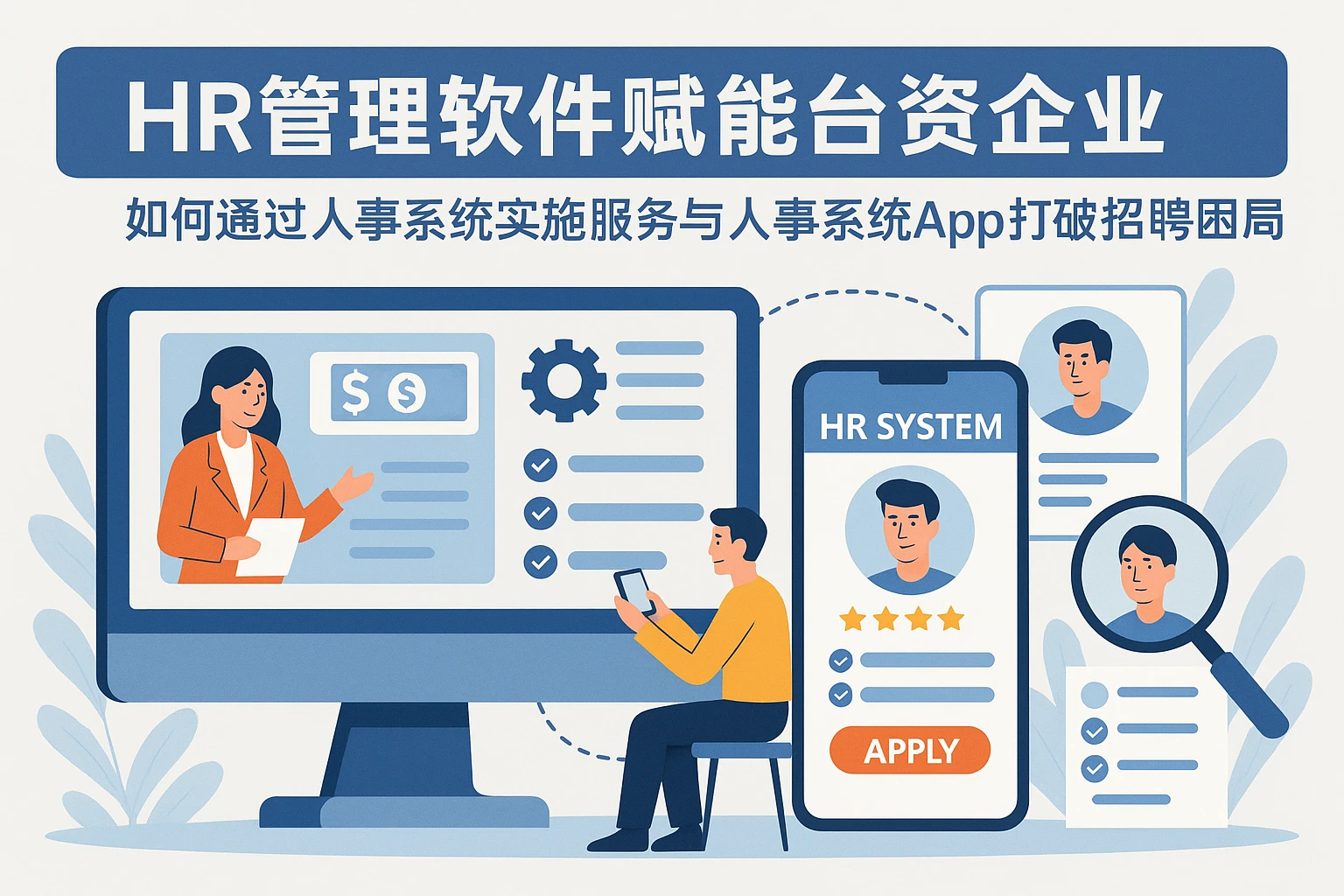 HR管理软件赋能台资企业：如何通过人事系统实施服务与人事系统APP打破招聘困局
