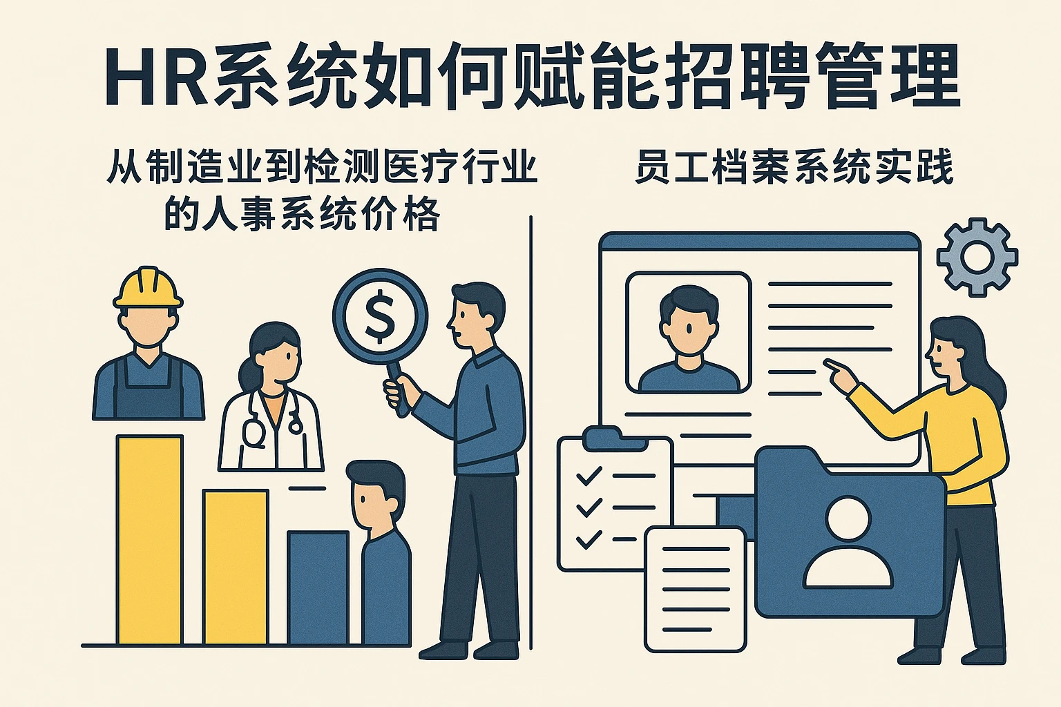 HR系统如何赋能招聘管理——从制造业到检测医疗行业的人事系统价格与员工档案系统实践