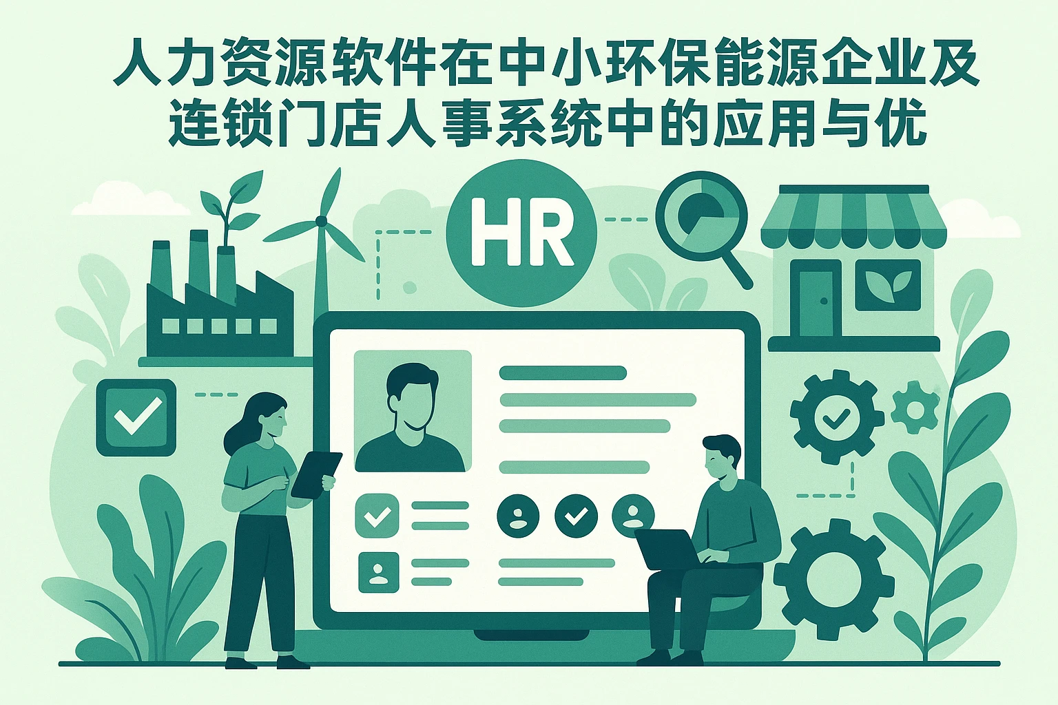 人力资源软件在中小环保能源企业及连锁门店人事系统中的应用与优化