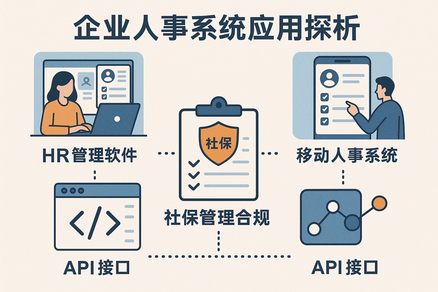 企业人事系统应用探析：HR管理软件、移动人事系统与API接口在社保管理合规中的关键作用