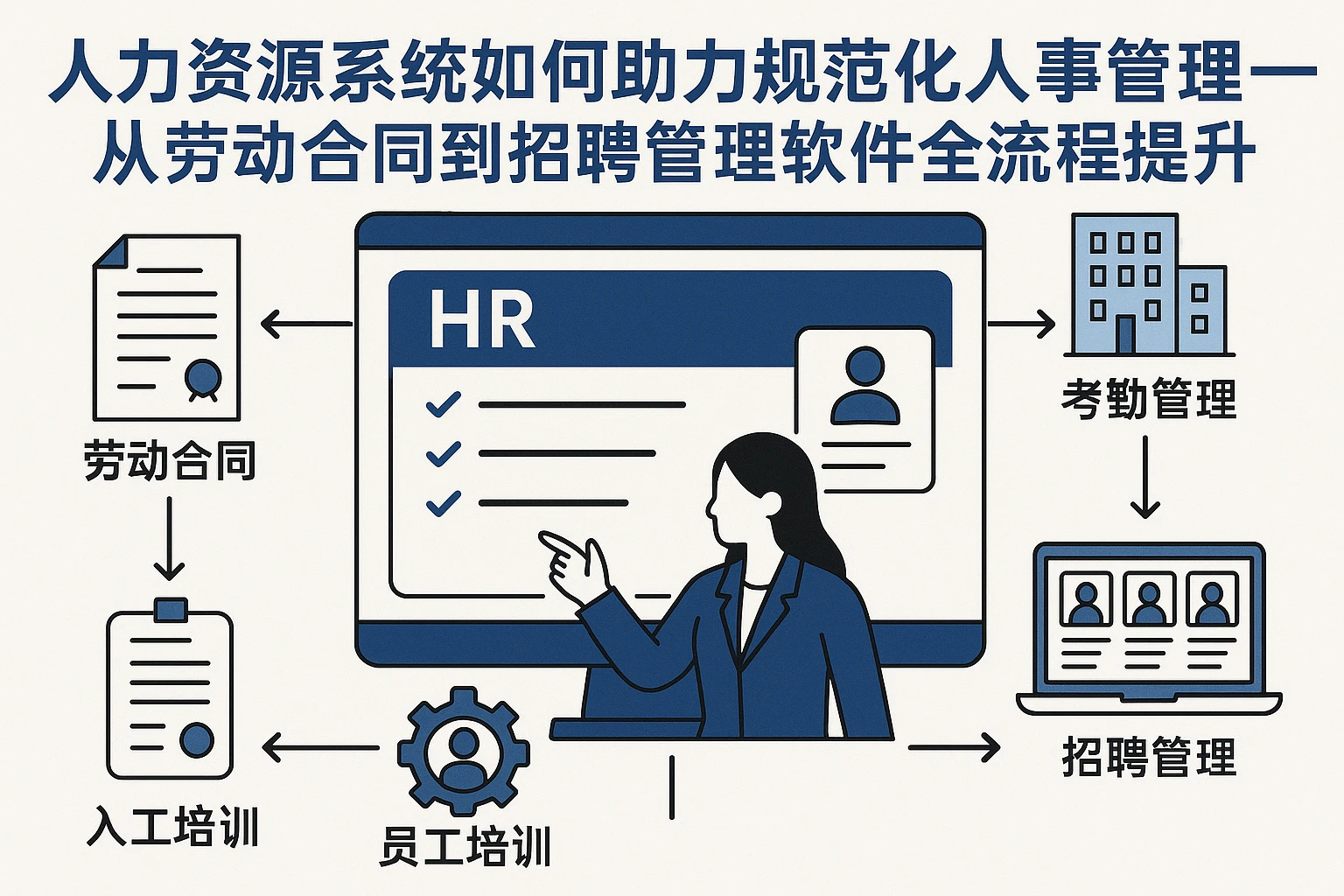 人力资源系统如何助力规范化人事管理——从劳动合同到招聘管理软件的全流程提升