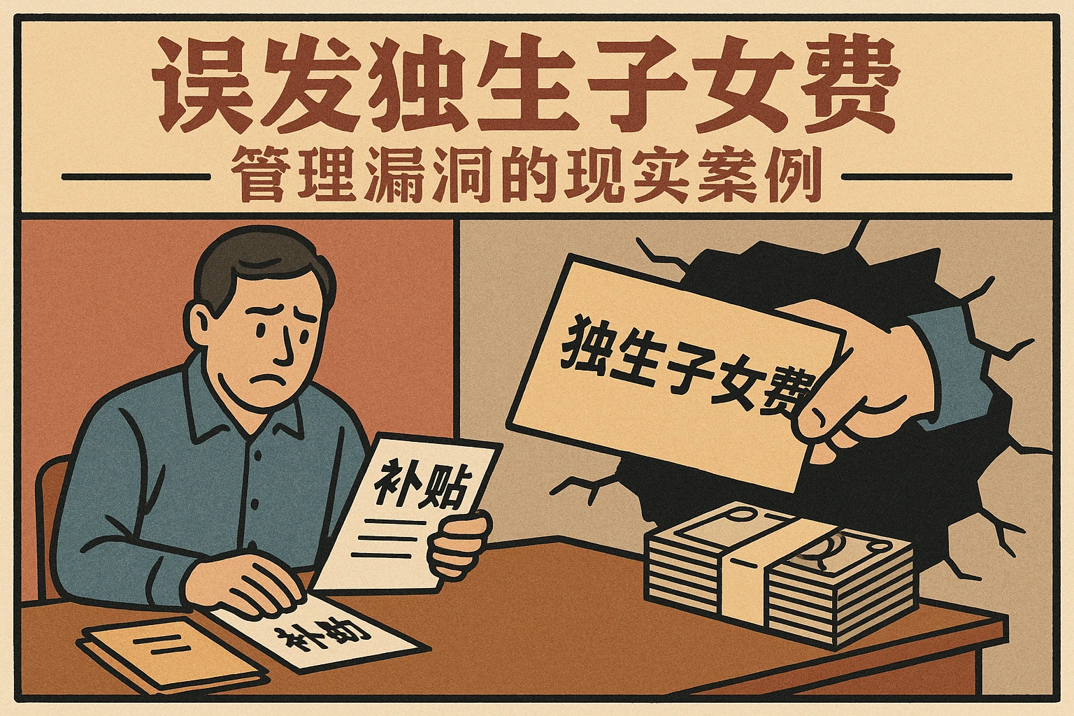 误发独生子女费:管理漏洞的现实案例