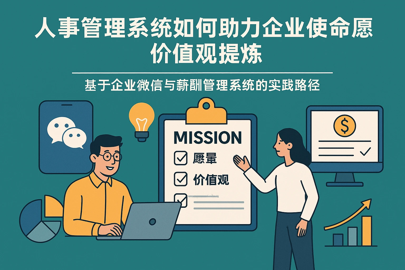 人事管理系统如何助力企业使命愿景价值观提炼：基于企业微信与薪酬管理系统的实践路径