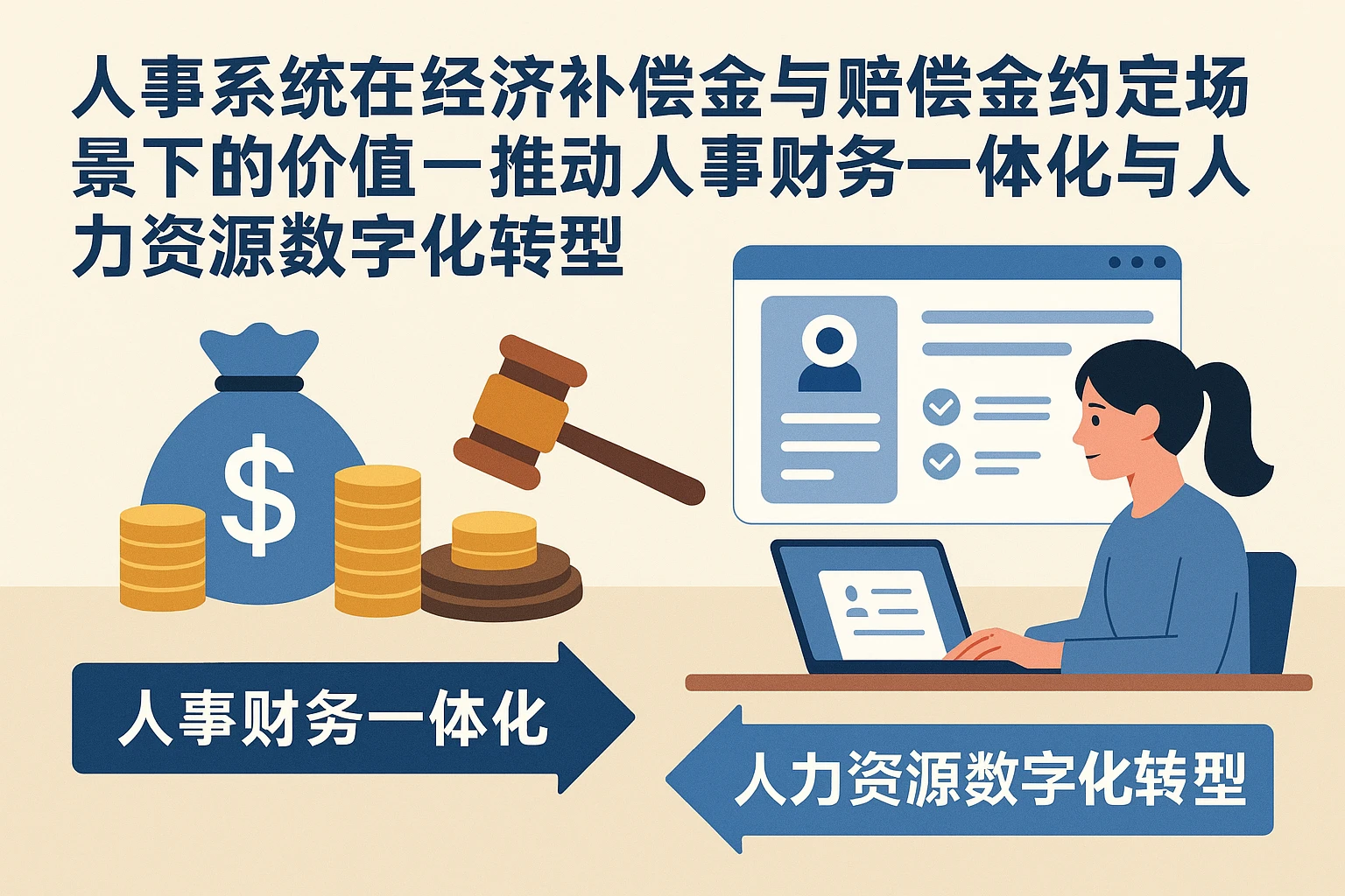 人事系统在经济补偿金与赔偿金约定场景下的价值——推动人事财务一体化与人力资源数字化转型