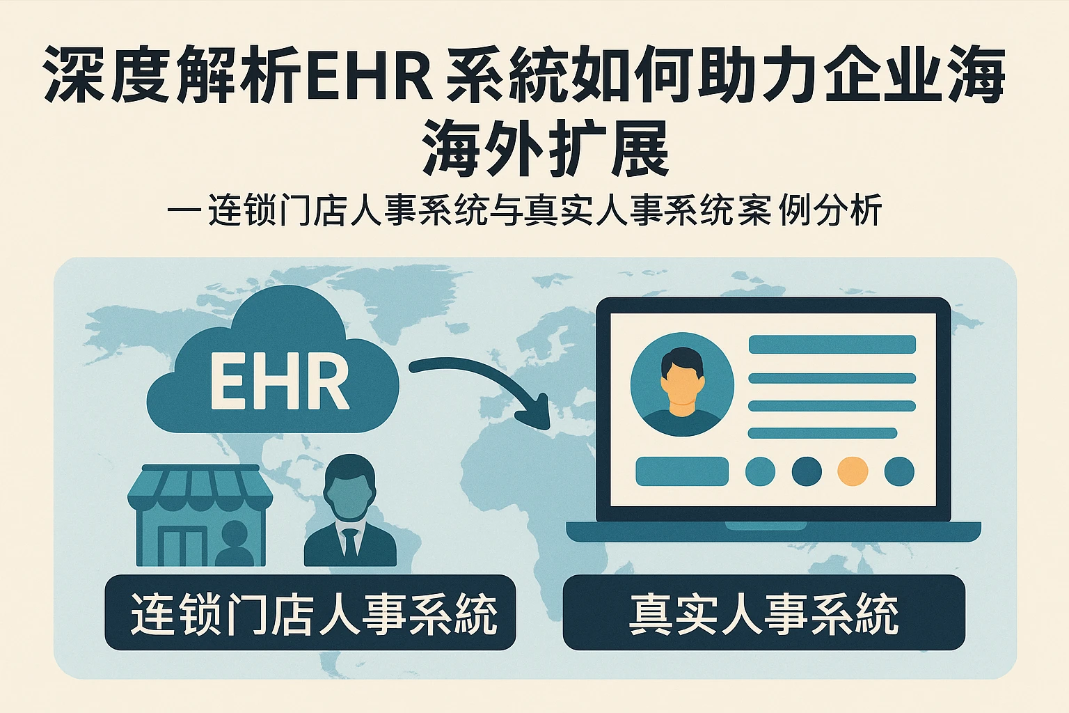 深度解析EHR系统如何助力企业海外扩展——连锁门店人事系统与真实人事系统案例分析