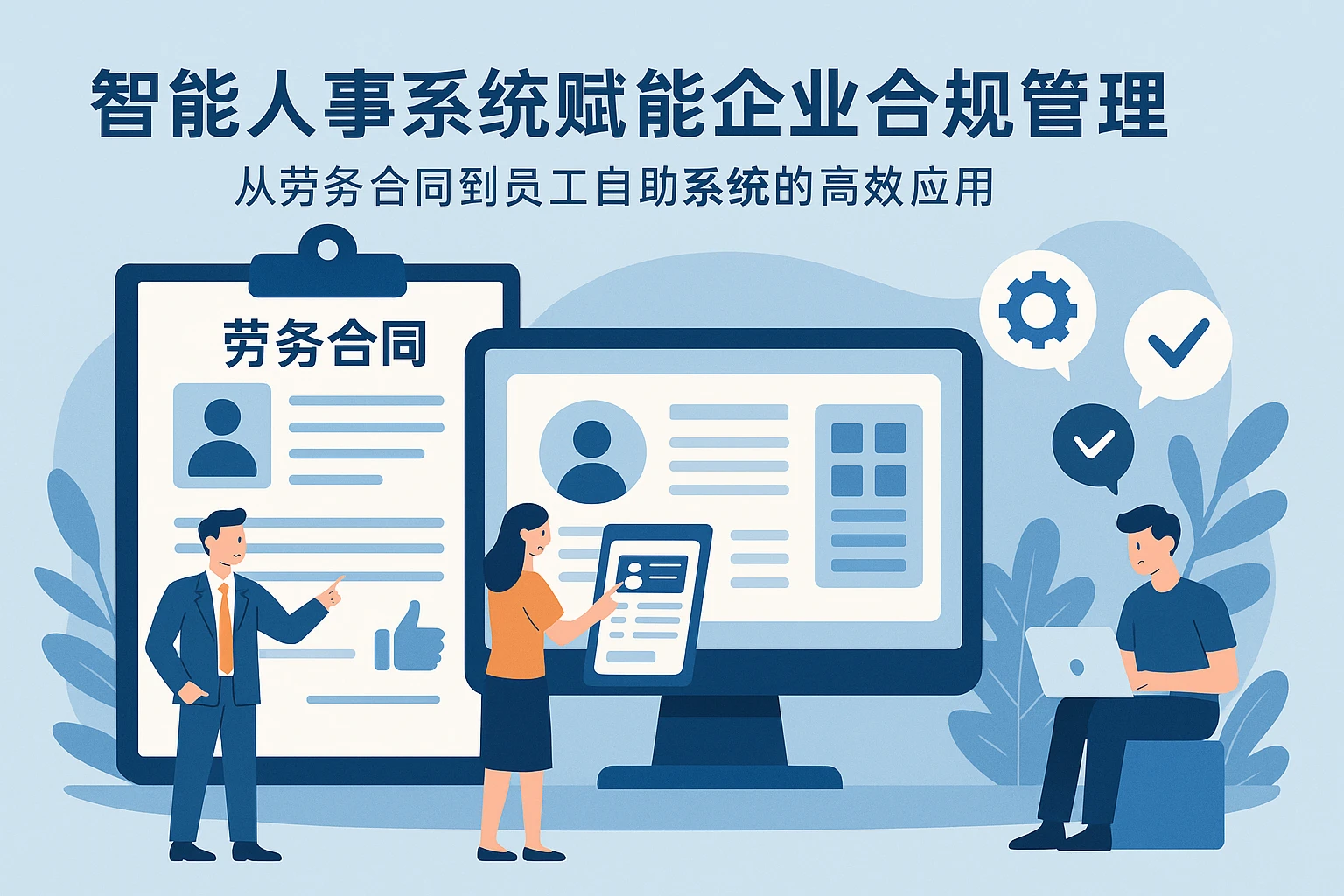 智能人事系统赋能企业合规管理：从劳务合同到员工自助系统的高效应用