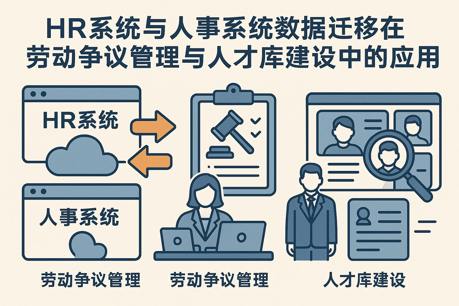 HR系统与人事系统数据迁移在劳动争议管理与人才库建设中的应用