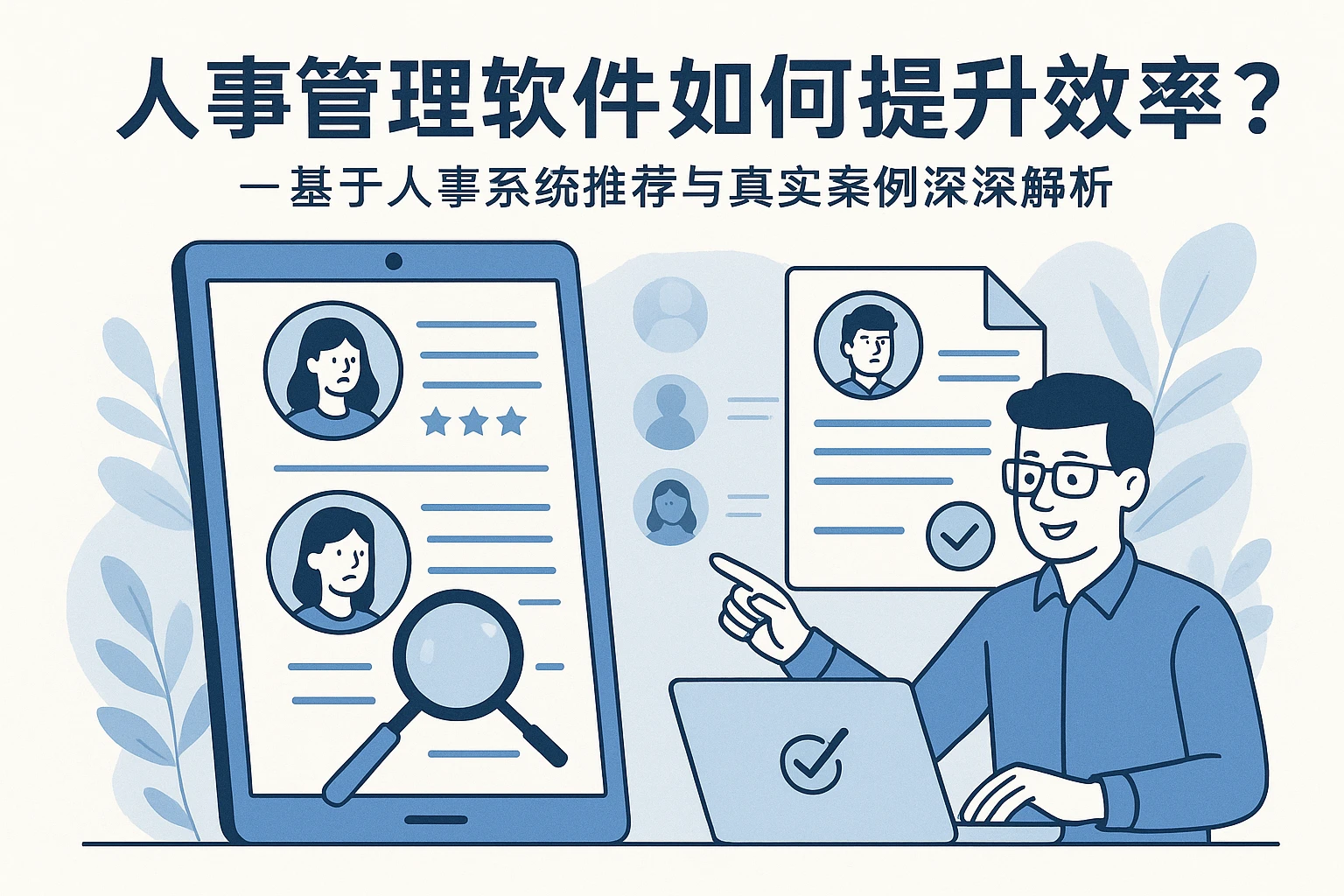 人事管理软件如何提升招聘效率？——基于人事系统推荐与真实案例的深度解析