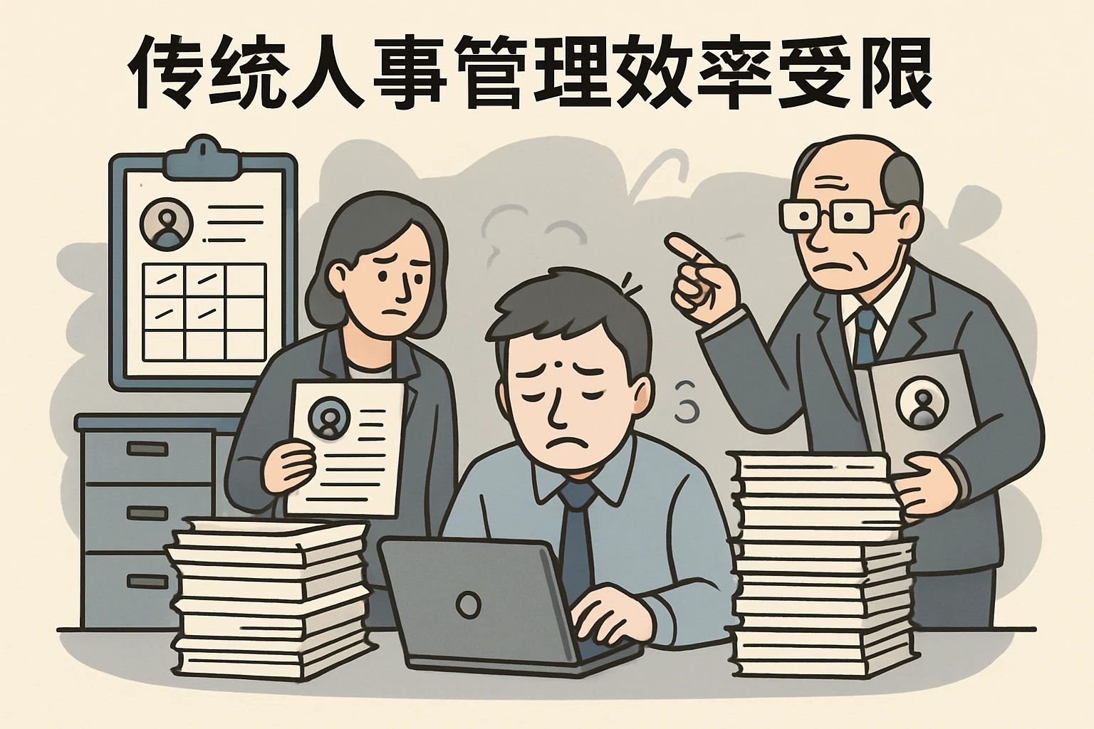 传统人事管理效率受限