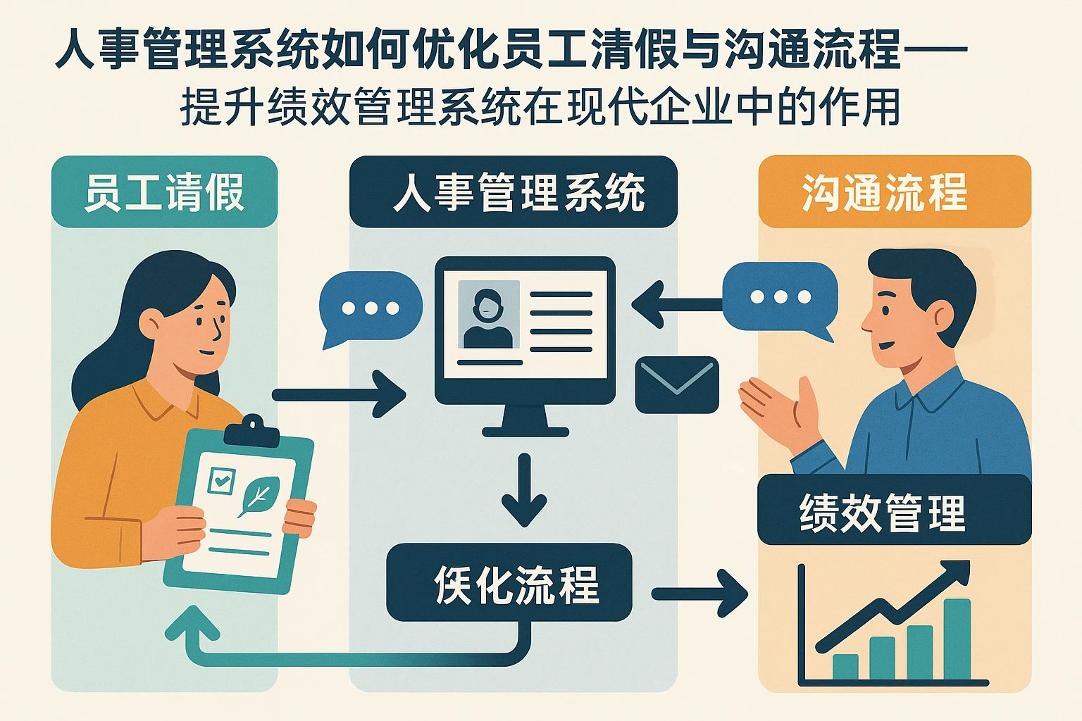 人事管理系统如何优化员工请假与沟通流程——提升绩效管理系统在现代企业中的作用