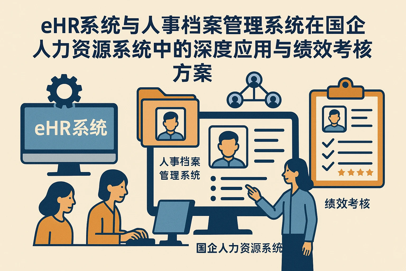 eHR系统与人事档案管理系统在国企人力资源系统中的深度应用与绩效考核方案