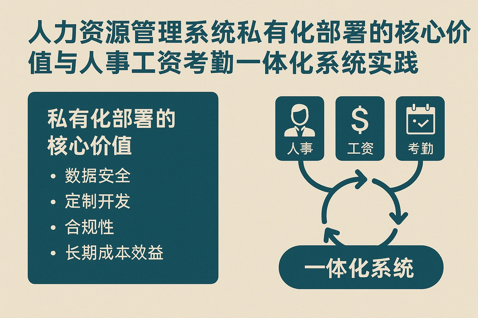 人力资源管理系统私有化部署的核心价值与人事工资考勤一体化系统实践