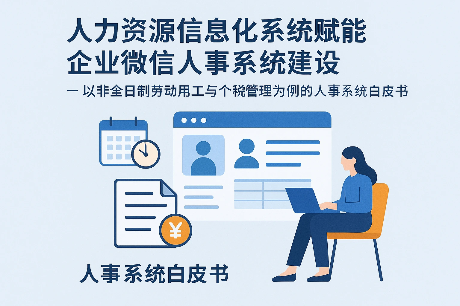 人力资源信息化系统赋能企业微信人事系统建设——以非全日制劳动用工与个税管理为例的人事系统白皮书