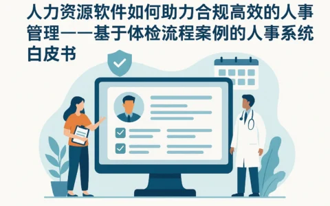 人力资源软件如何助力合规高效的人事管理——基于体检流程案例的人事系统白皮书