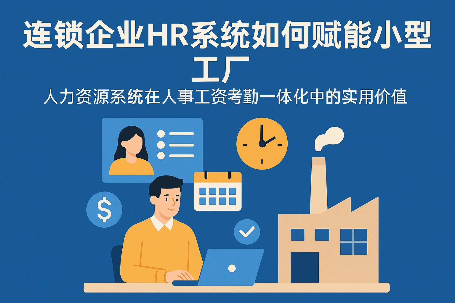 连锁企业HR系统如何赋能小型工厂——人力资源系统在人事工资考勤一体化中的实用价值