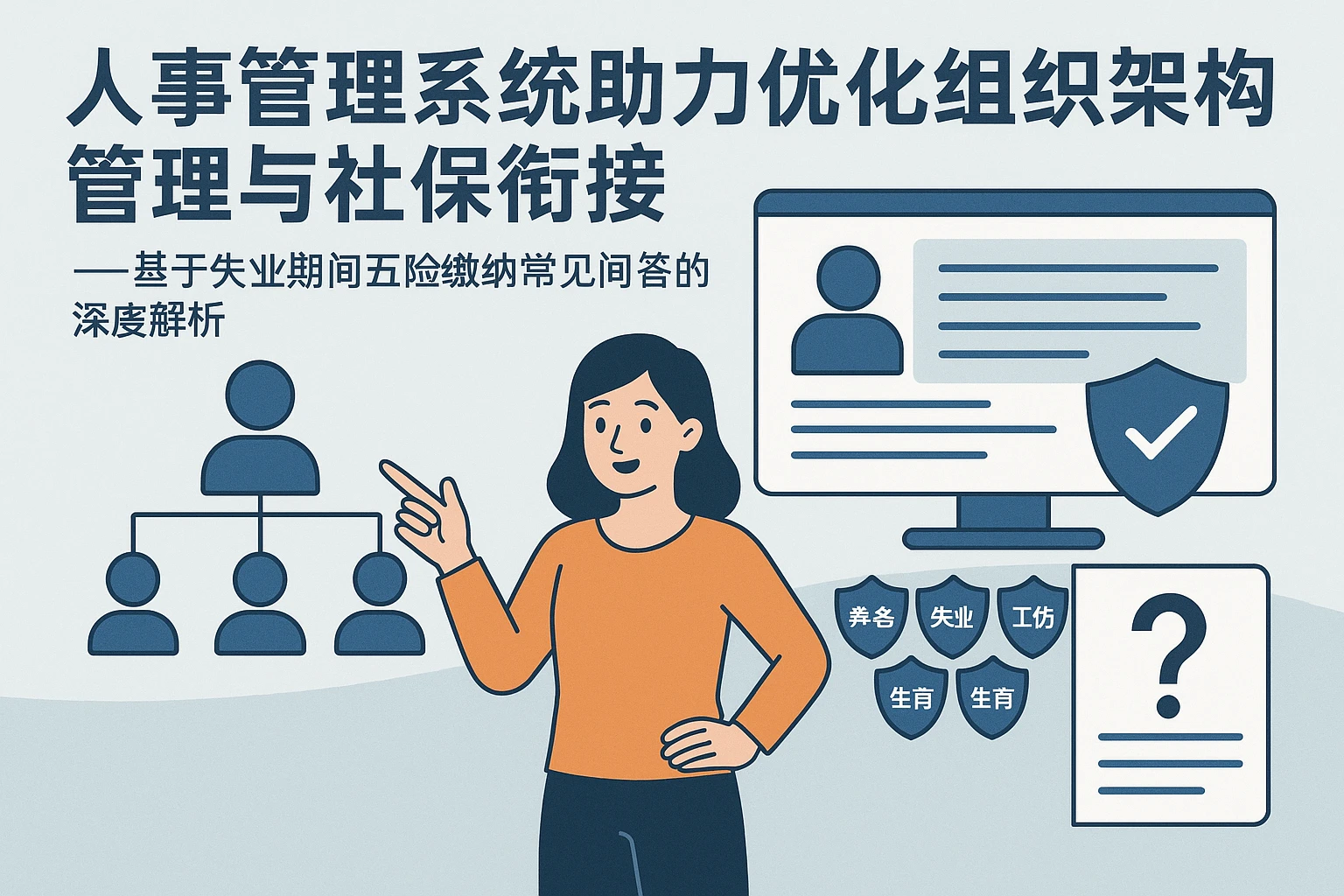 人事管理系统助力优化组织架构管理与社保衔接——基于失业期间五险缴纳常见问答的深度解析