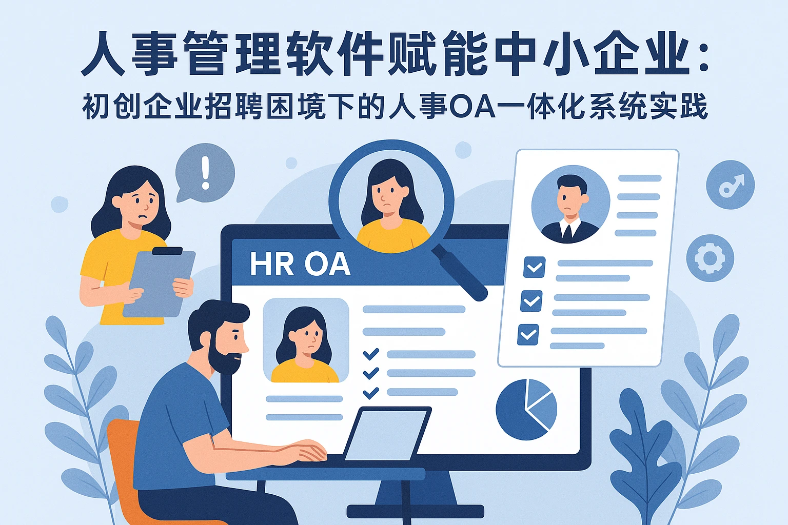 人事管理软件赋能中小企业：初创企业招聘困境下的人事OA一体化系统实践