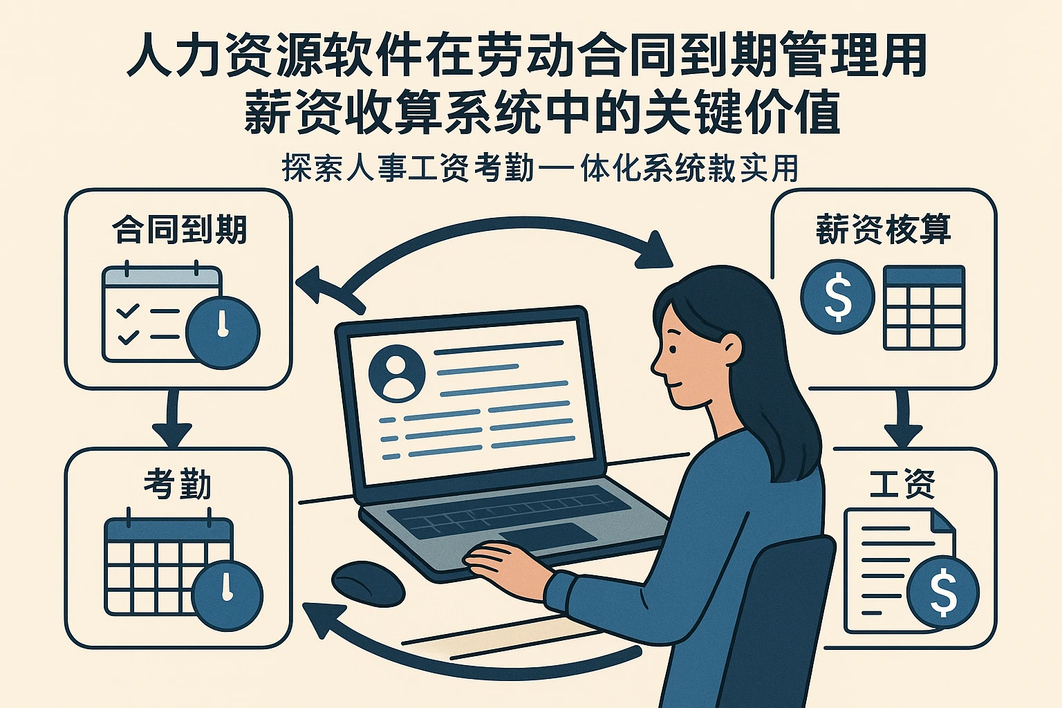 人力资源软件在劳动合同到期管理与薪资核算系统中的关键价值 —— 探索人事工资考勤一体化系统的实战应用