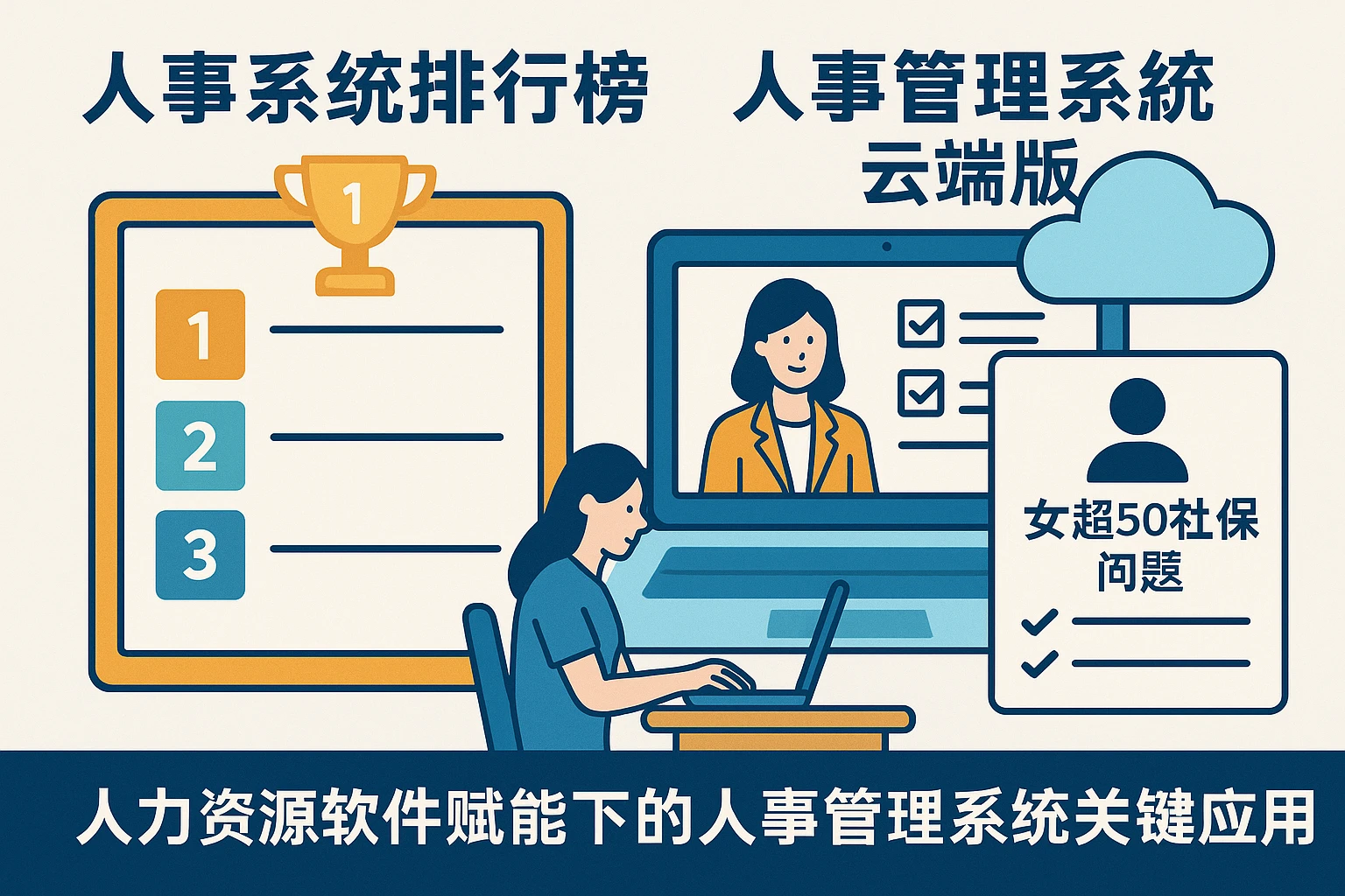 人力资源软件赋能下的人事系统排行榜与人事管理系统云端版的关键应用 —— 以女超50社保问题为例