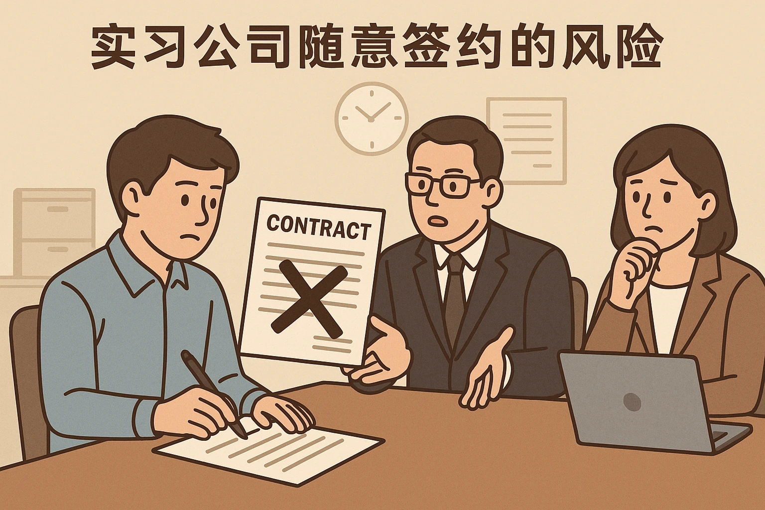 实习公司随意签约的风险