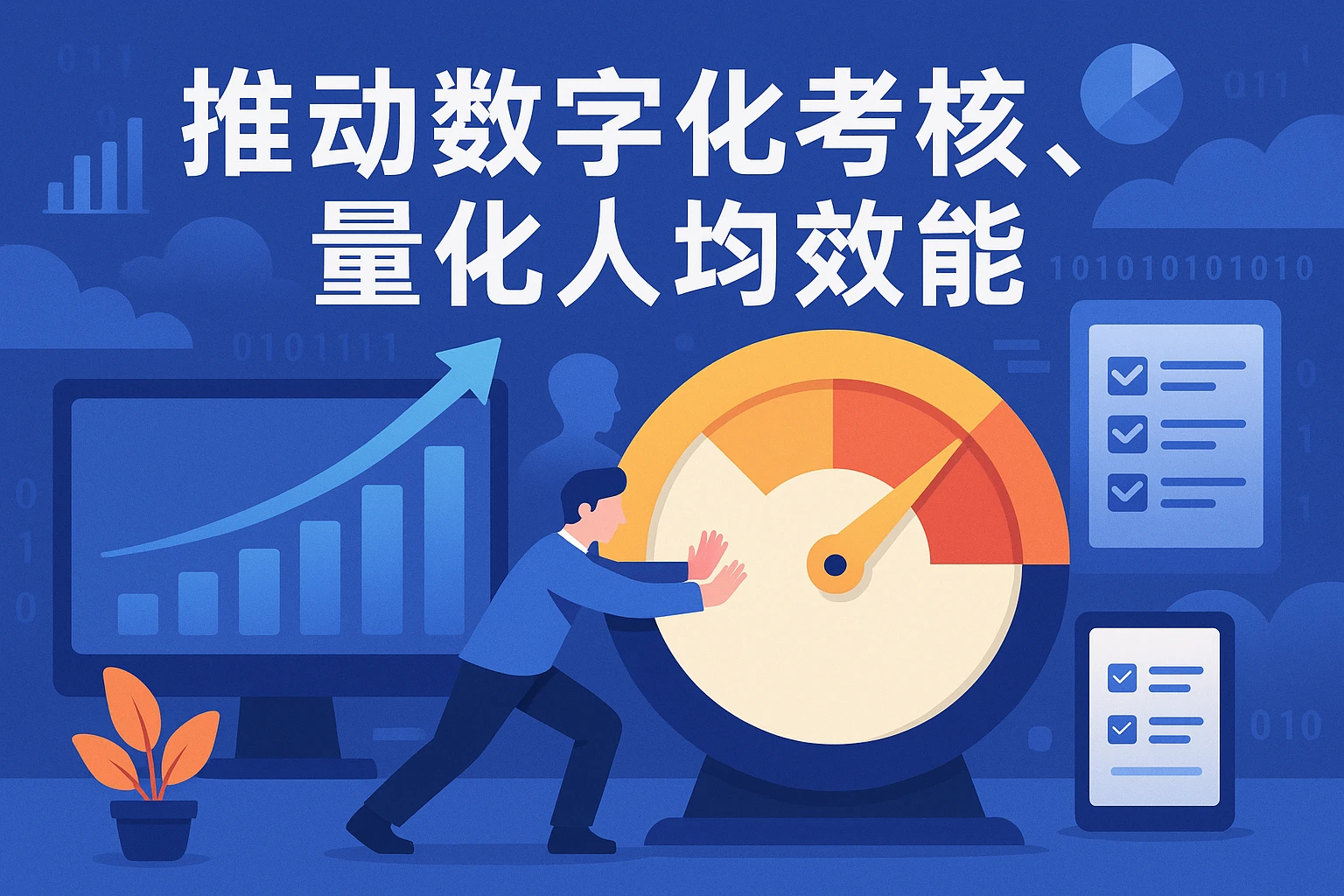 推动数字化考核，量化人均效能
