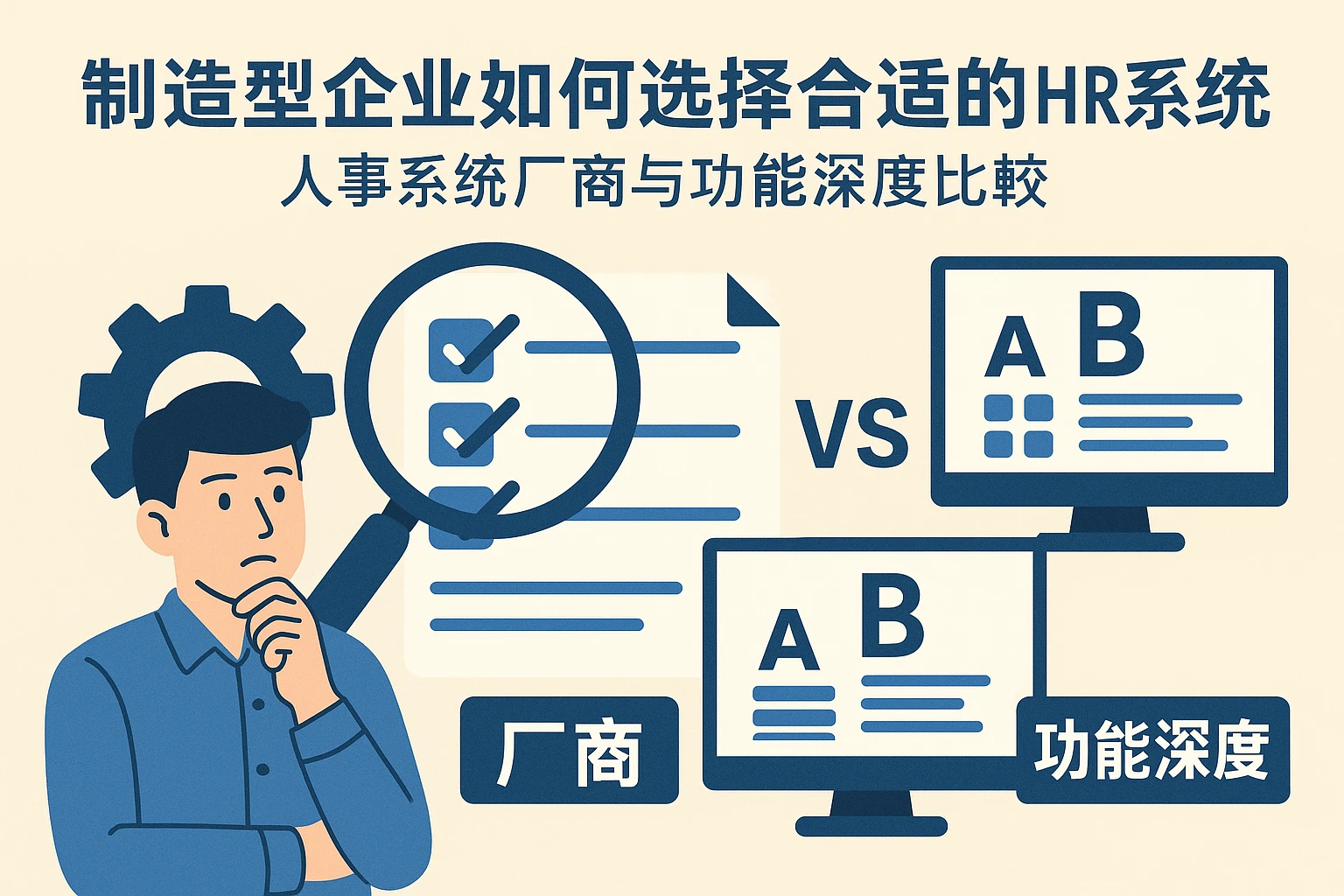 制造型企业如何选择合适的HR系统——人事系统厂商与功能深度比较