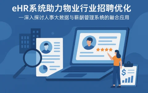 eHR系统助力物业行业招聘优化 —— 深入探讨人事大数据与薪酬管理系统的融合应用