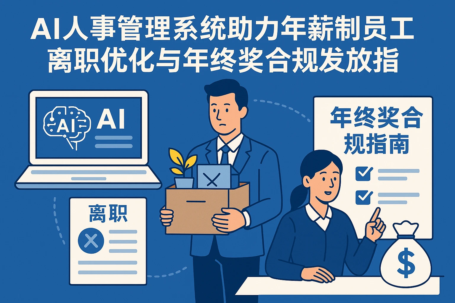 AI人事管理系统助力年薪制员工离职优化与年终奖合规发放指南