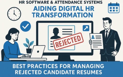 人力资源软件与考勤系统助力人力资源数字化转型：科学管理未录用应聘者简历的最佳实践
