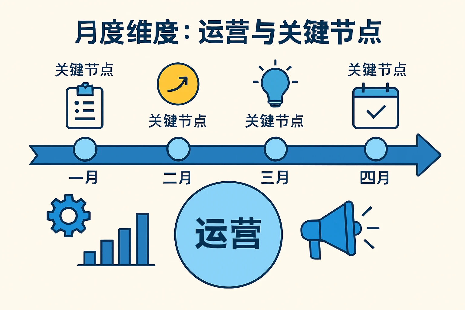 月度维度：运营与关键节点