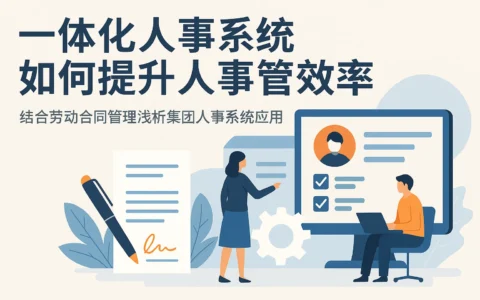 一体化人事系统如何提升人事管理效率——结合劳动合同管理浅析集团人事系统应用